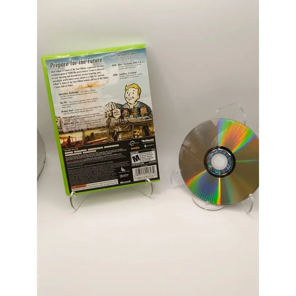 Fallout 3 GOTY Disc 2 only Xbox 360 Case Damage